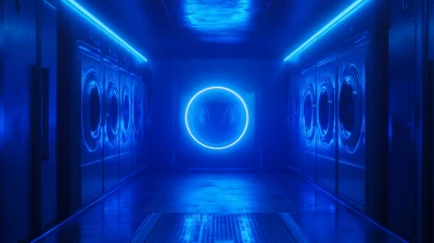 Symmetrical Washing Machine in Enter the Void Style