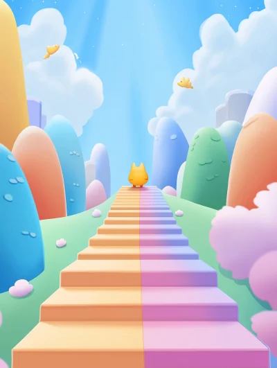 Colorful Platform Game