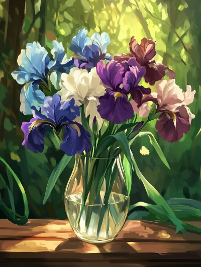 Enchanted Irises Bouquet