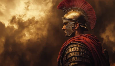 Roman soldier in armor