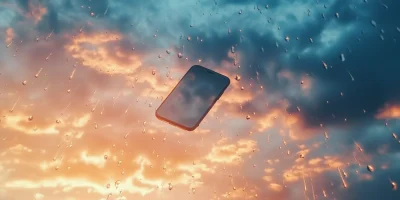 Fallen iPhone in the Sky