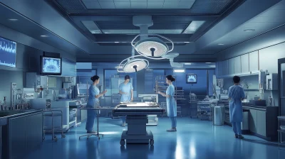 Operating Room Scene in an Asian Hospital