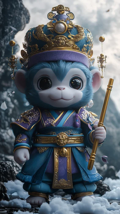 Chinese Monkey God Illustration