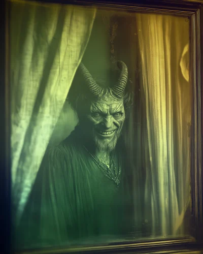 Vintage Demon Portrait