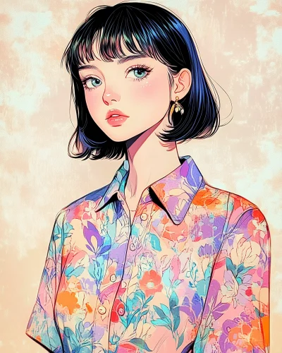 Vibrant Anime Illustration