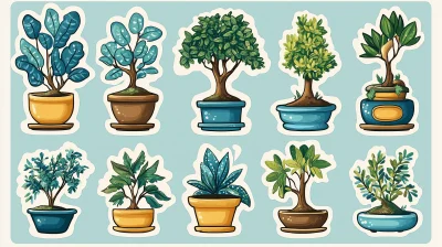 Bonsai Sticker Sheet