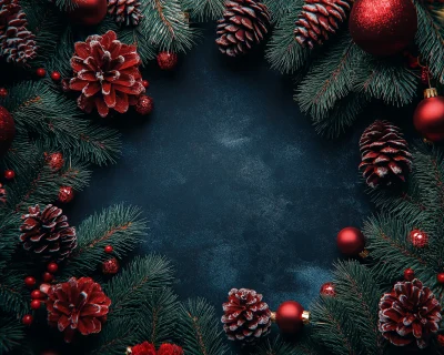 Christmas Concept from Top View