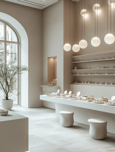 Serene Jewelry Store Inspired by Egret Season