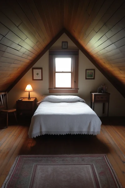 Cozy Guest Bedroom in the Attic