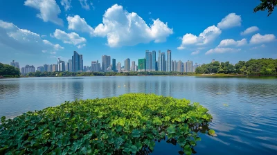 Panoramic City Skyline View of Guangzhou