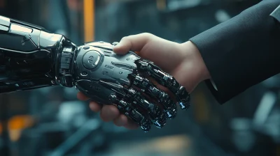 Robotic and Human Handshake