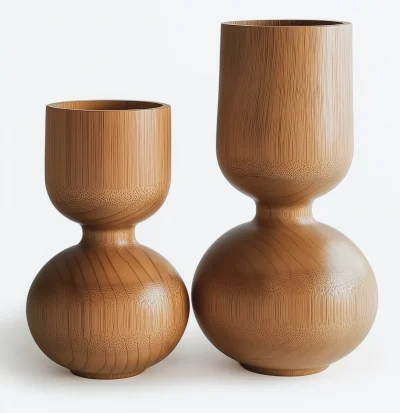 Wooden Candlesticks