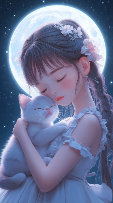 Dreamy Moonlight Illustration