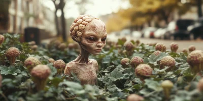 Cinematic Surreal Alien Portrait