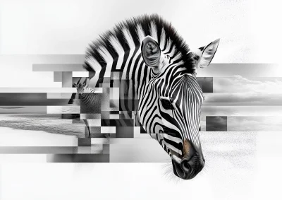 Zebra Photo Collage