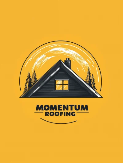 Momentum Roofing Logo Design