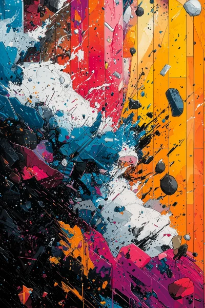 Colorful Comic Book Explosion