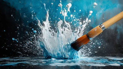 Ink Splashing Artwork