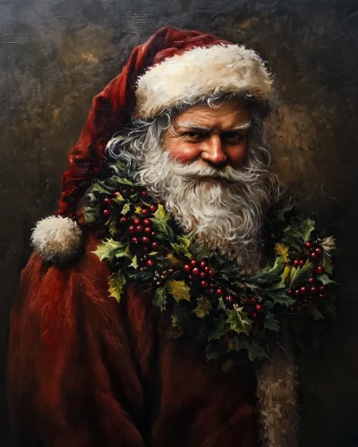 Dark Academia Santa Claus