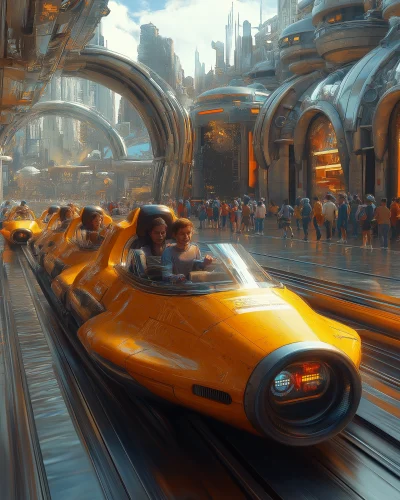 Futuristic Amusement Park