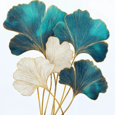 Hand Drawn Ginkgo Leaf Illustration