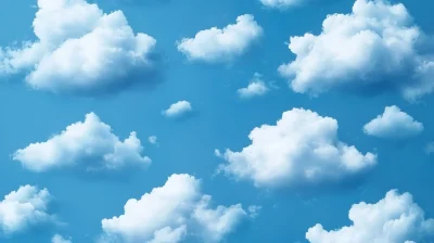 Cloud Pattern on Dark Blue Background