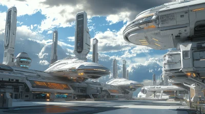 Futuristic Sci-Fi Spaceship