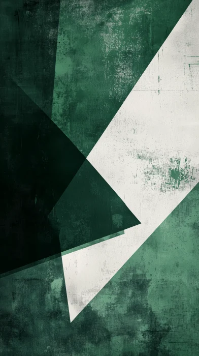 Elegant Green Geometric Minimal Abstract