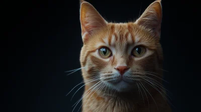 Fierce Cat Portrait