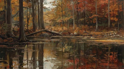 Autumn Forest Scene