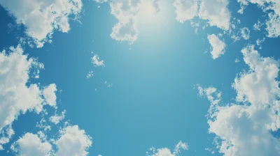 Minimalistic Clear Blue Sky Texture