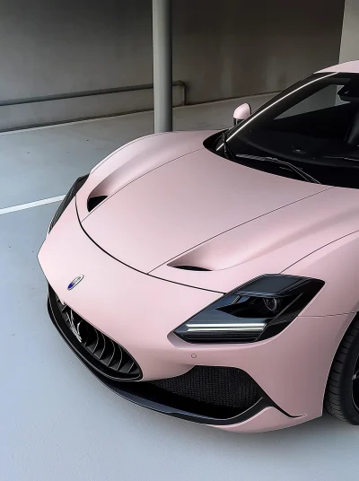 Matte Texture Pink Maserati