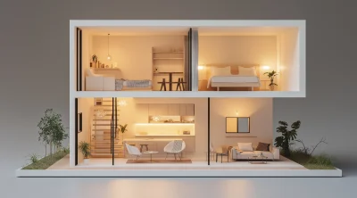 Modern Miniature House Interior