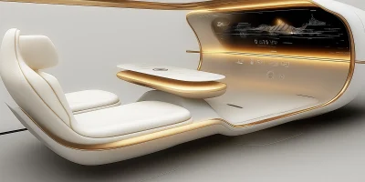 Futuristic Car Interior Concept