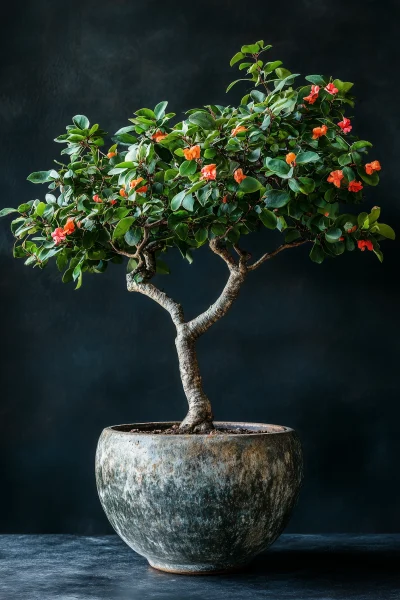 Exotic Old Tree in Ceramic Pot