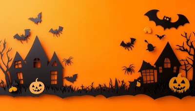 Halloween Paper Cut Banner