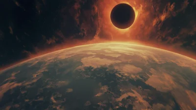 Anime Solar Eclipse Still