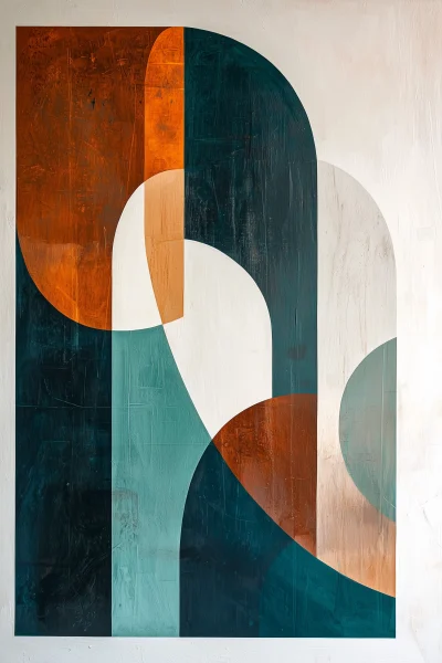 Abstract Geometric Painting