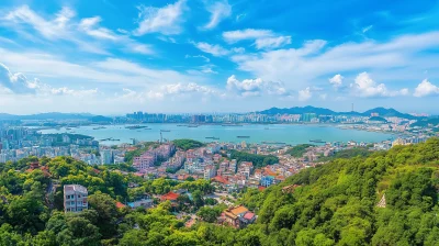 City Skyline Aerial View