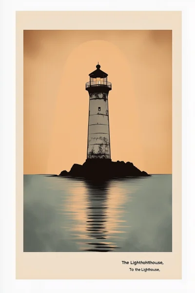 Solitary Lighthouse Poster