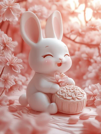 Happy Rabbit and Mooncake