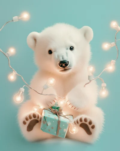 Baby Polar Bear Christmas