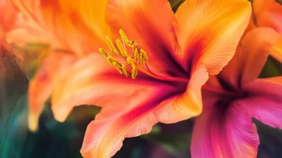 Tropical Flowers in Various Colors