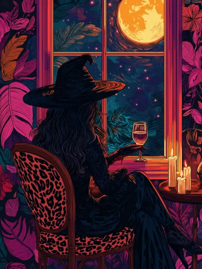 Modern Boho Witchy Illustration