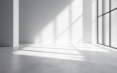 Abstract White Studio Background