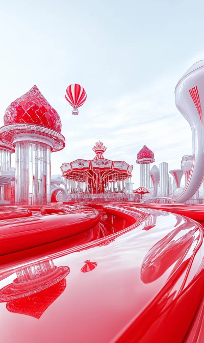 Red Glass Amusement Park