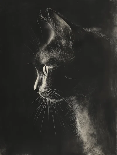 Relaxed cat in a sunlit room