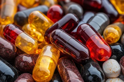 Medical Pills and Capsules Background