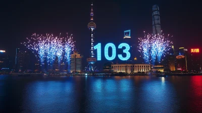 Fireworks in Shanghai