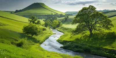 English Countryside Landscape